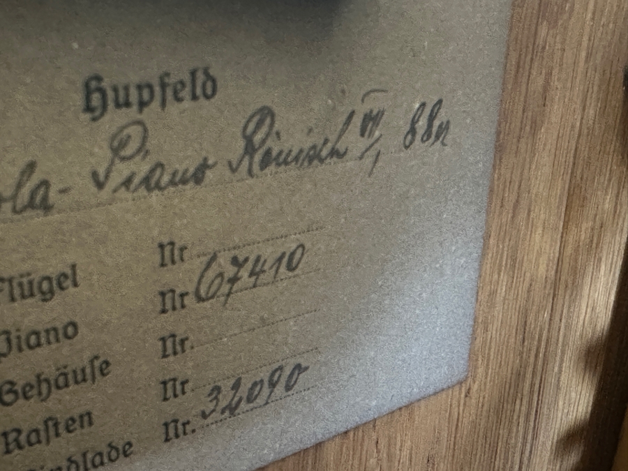 Antique Mechanical Player Piano Phonola Hupfeld Mechanism Carl Ronisch Dresden Germany 62'W X 30'D X 54'H [Photo 18]