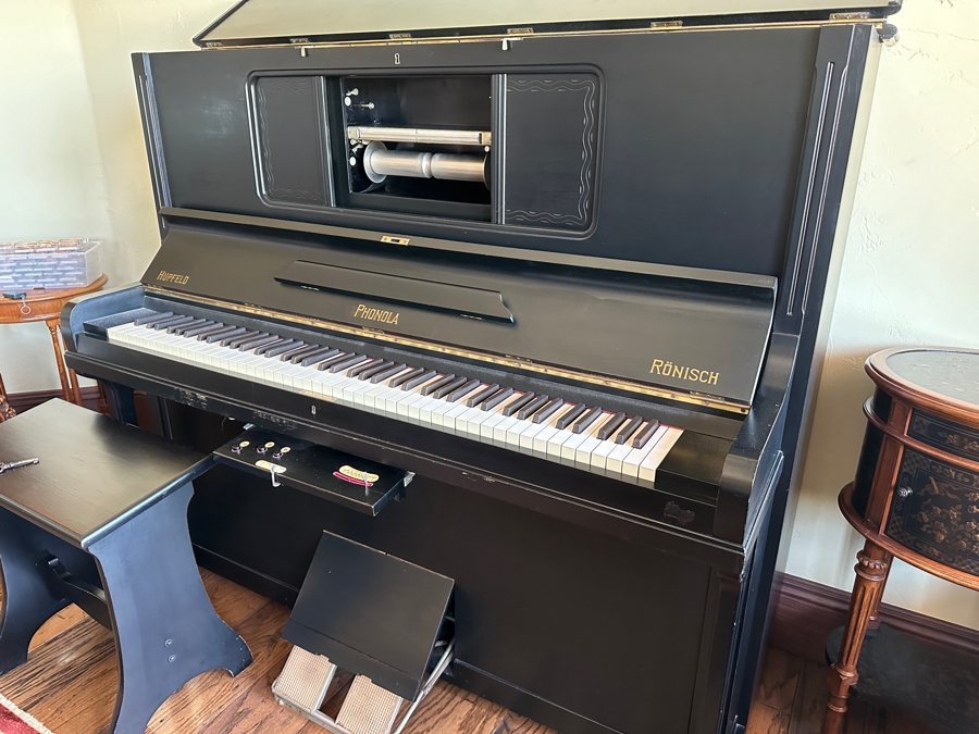 Antique Mechanical Player Piano Phonola Hupfeld Mechanism Carl Ronisch Dresden Germany 62'W X 30'D X 54'H [Photo 26]