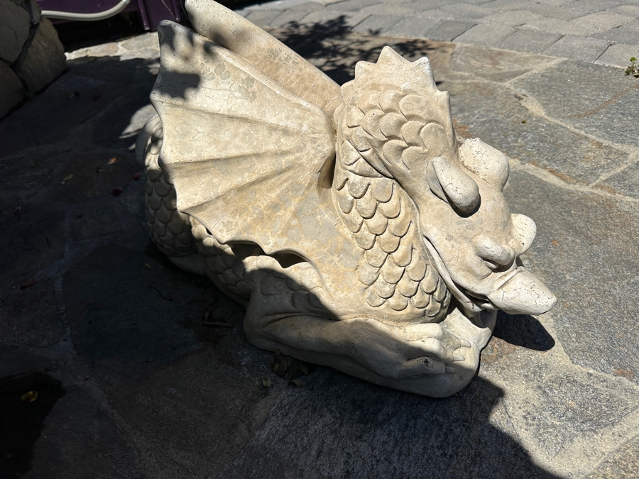 Concrete Baby Dragon Garden Sculpture 24'L [Photo 4]