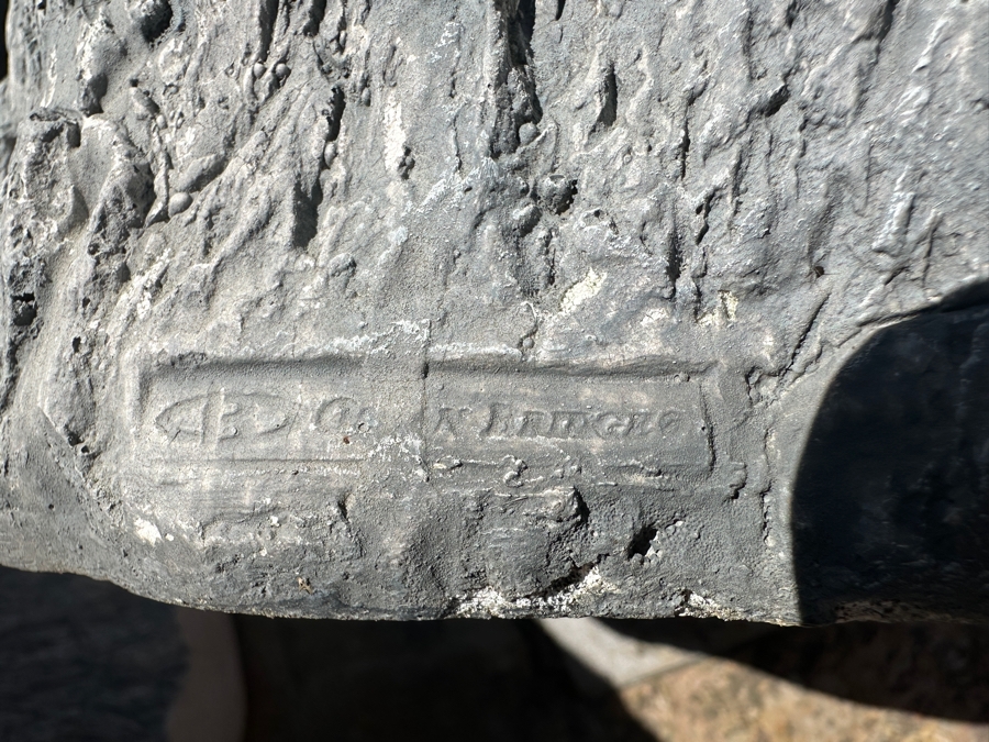 Five Faux Carved Wood Resin Tree Stump Chairs And Table By The Ocean Bridge Trading Company 38'R X 30'H  / Chairs 20.5'H [Photo 5]