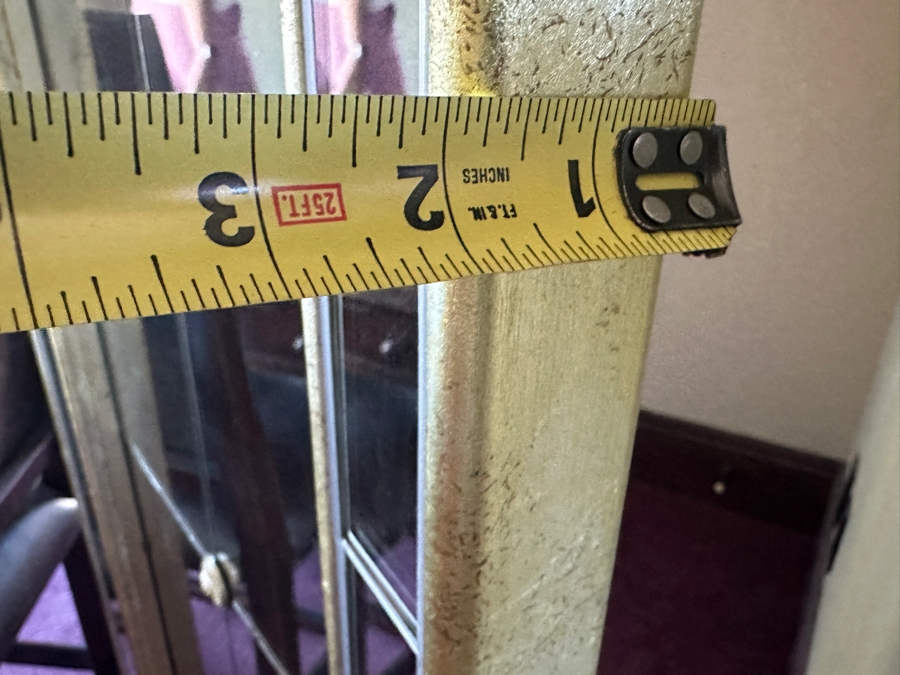 Heavy 3-Panel Mirrored Screen Room Divider 66'W X 78.5'H X 1.75'D [Photo 7]