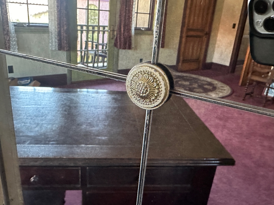 Heavy 3-Panel Mirrored Screen Room Divider 66'W X 78.5'H X 1.75'D [Photo 2]