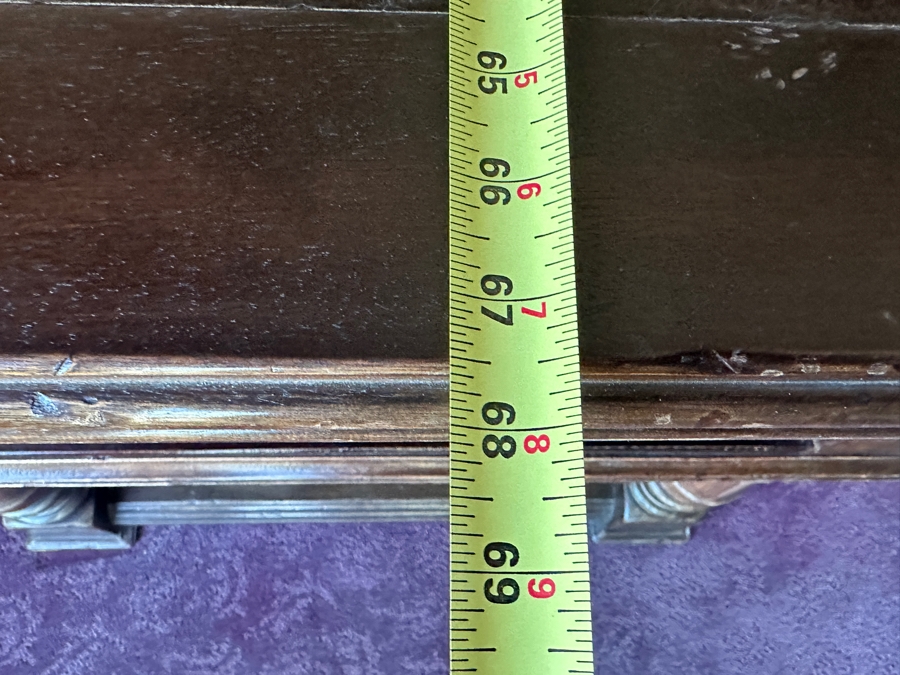 Wooden Executive Leather Top Desk With Chair 67.5'W X 30.5'D X 30.5'H [Photo 12]