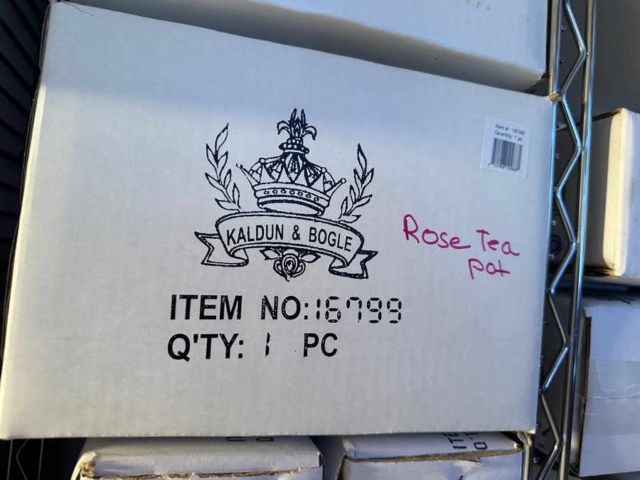 Closet Filled With New Old Stock Ceramic Items Mainly From Kaldun & Bogle Counted Over 150 Boxes - See Photos [Photo 9]