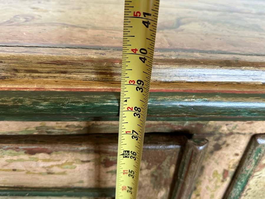 Heavy Painted Grape Bird Themed Cabinet Credenza 87'W X 22'D X 40'H [Photo 13]