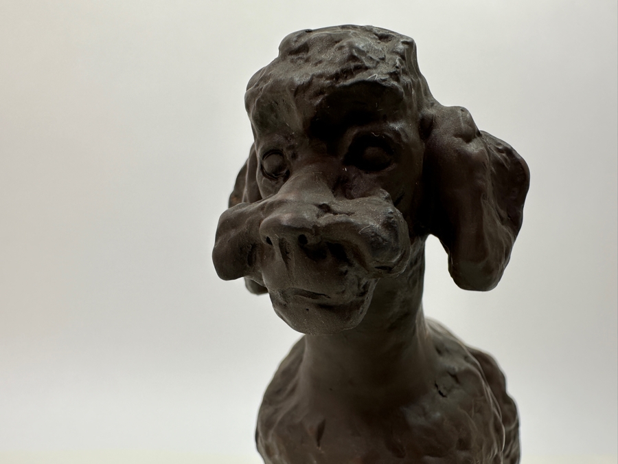 Meissen (Germany) Stoneware Poodle Figurine 6.5W X 5.5H Estimate $320 [Photo 4]