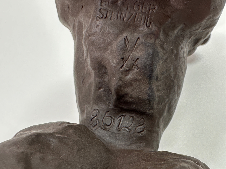 Meissen (Germany) Stoneware Poodle Figurine 6.5W X 5.5H Estimate $320 [Photo 9]