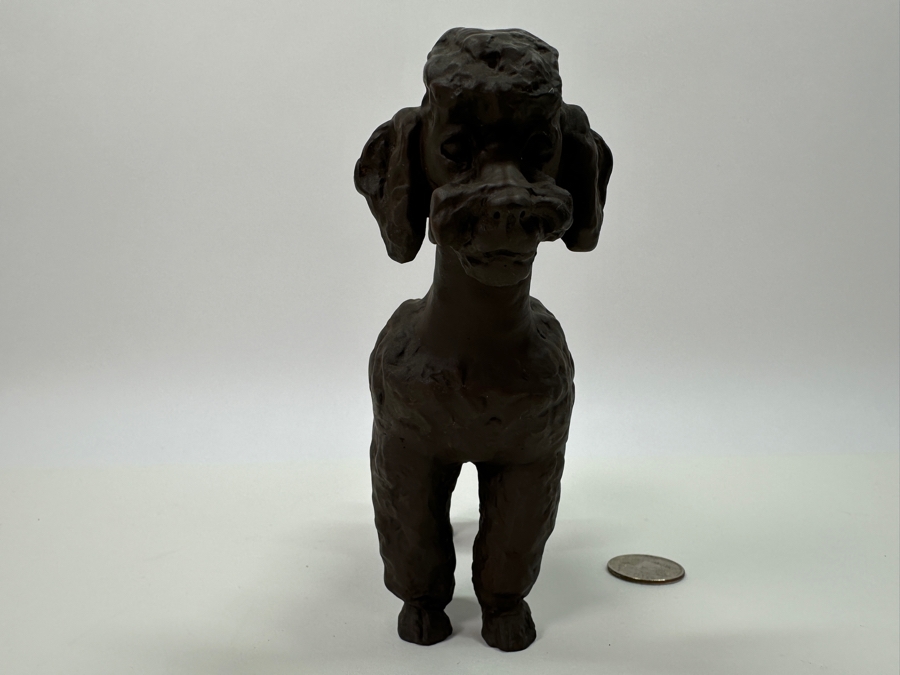 Meissen (Germany) Stoneware Poodle Figurine 6.5W X 5.5H Estimate $320 [Photo 5]