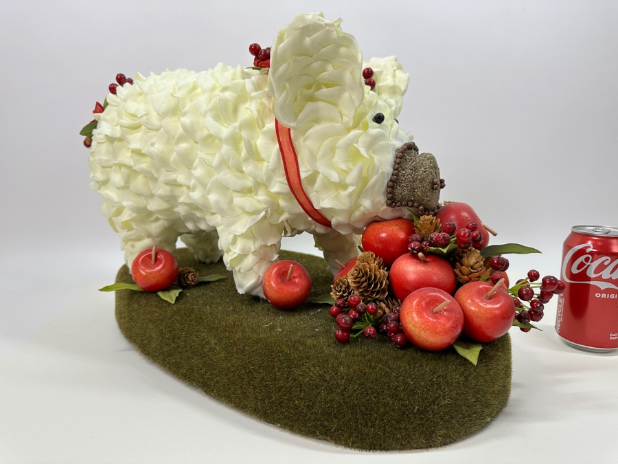 Large Decorative Centerpiece Pig Eating Apples 19W X 10.5D X 12H [Photo 2]