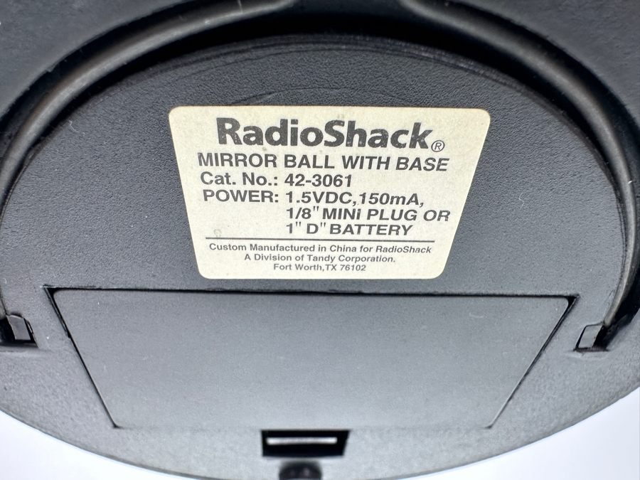 Vintage Radio Schack Rotating Mirror Ball with Base 15.5'H [Photo 4]