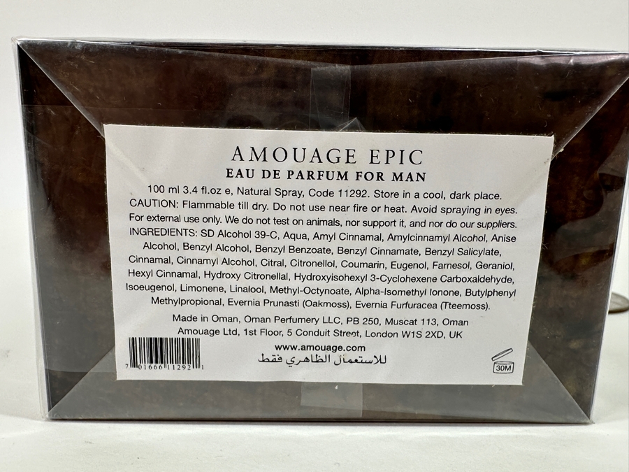 AMOUAGE EPIC Eau De Parfum for Man 3.4OZ New in Box [Photo 5]
