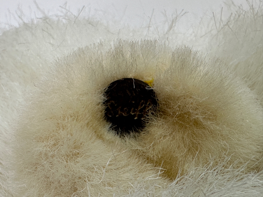 Vintage Steiff German Stuffed White Baby Gora Gorilla Monkey Ape 13L [Photo 3]