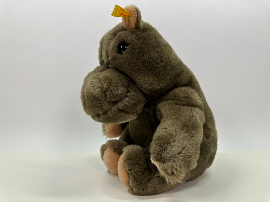Vintage German Steiff Hippopotamus Plush 12W [Photo 2]