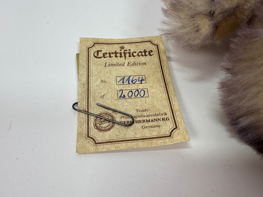Limited Edition German Hermann Mohair Teddy Retails 169DM [Photo 5]