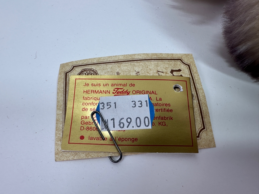 Limited Edition German Hermann Mohair Teddy Retails 169DM [Photo 6]