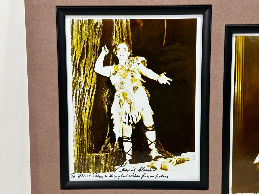 Pair Of Lauritz Melchior (1890-1973, Danish Opera Singer) Hand Signed And Personalized 8 X 10 Photographs [Photo 9]