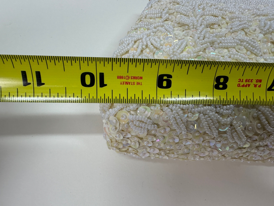 Vintage Beaded Clutch Made in Hong Kong 10'W [Photo 5]