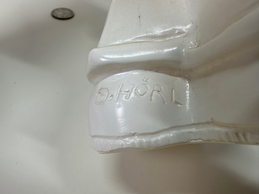 Pair of Vintage Ottmar Hörl Welcome Gnomes - Hand Signed On Bottom Of Feet 1998 14.5'H [Photo 5]