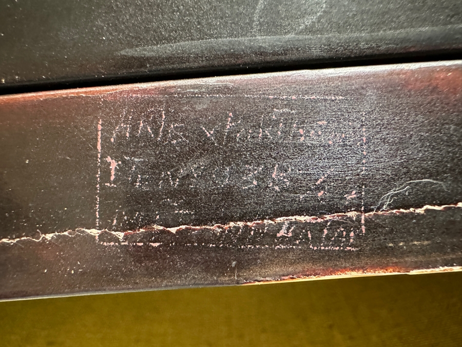 Vintage Chinese Handmade Inlaid Mother Of Pearl Lacquered Wood Portable Folding Chess Board / Backgammon Board On Reverse 25 X 22.5 [Photo 15]