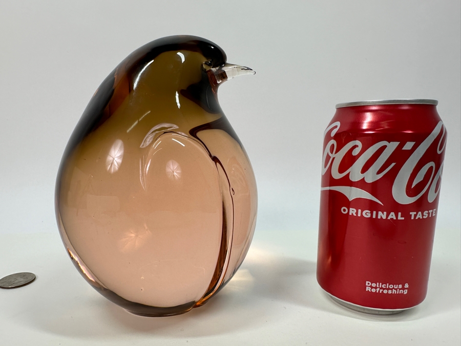 Pino Signoretto for Oggetti Signed Murano Glass Penguin 6.5'H [Photo 5]