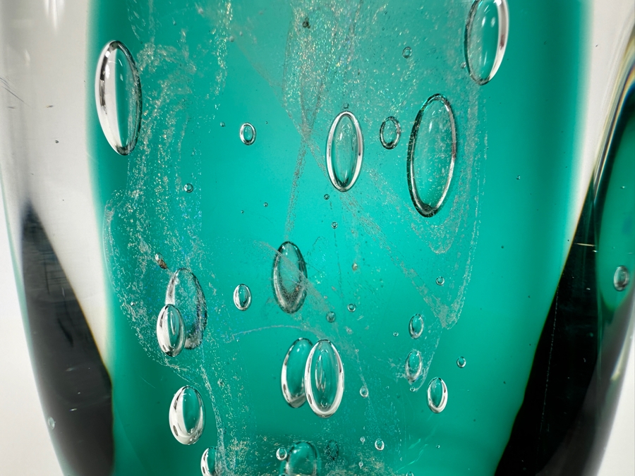 Art Bubble Glass Signed SGS 2000 [Photo 3]