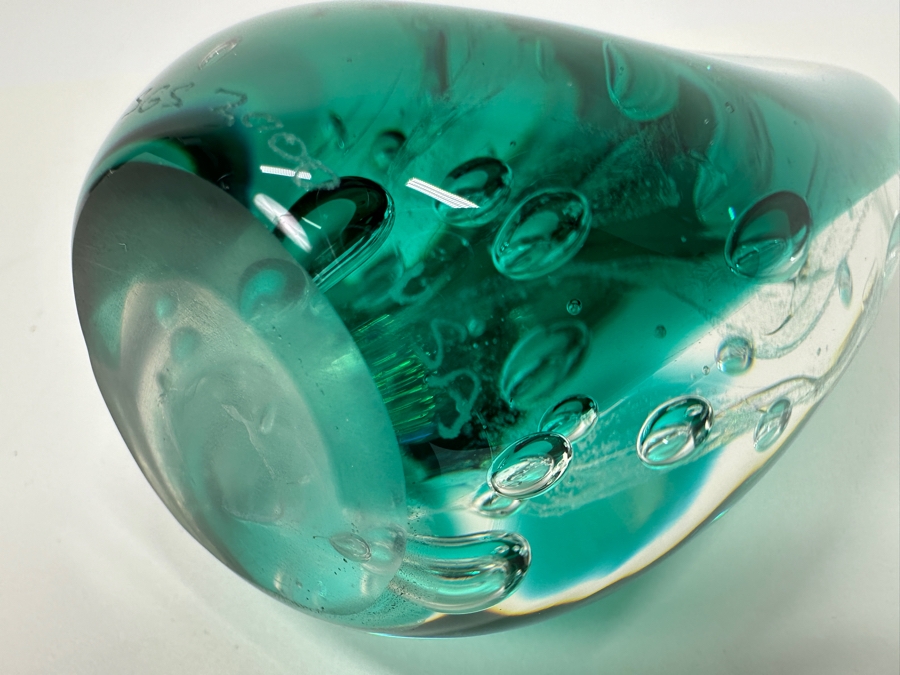 Art Bubble Glass Signed SGS 2000 [Photo 9]