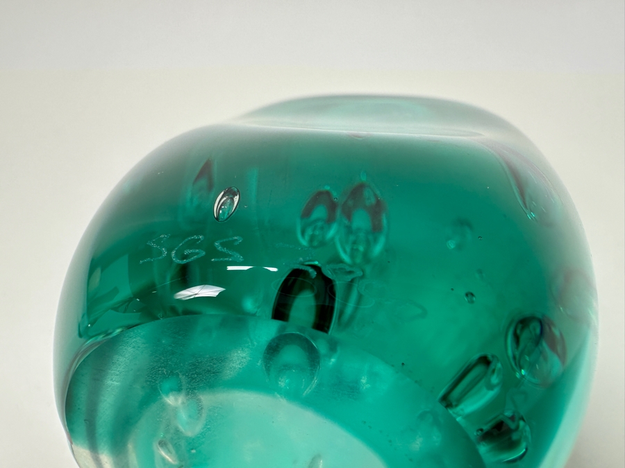 Art Bubble Glass Signed SGS 2000 [Photo 8]