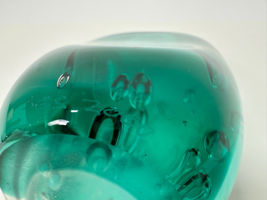 Art Bubble Glass Signed SGS 2000 [Photo 7]