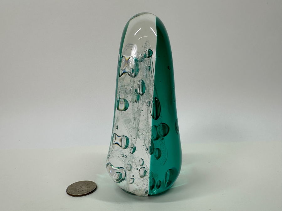 Art Bubble Glass Signed SGS 2000 [Photo 5]