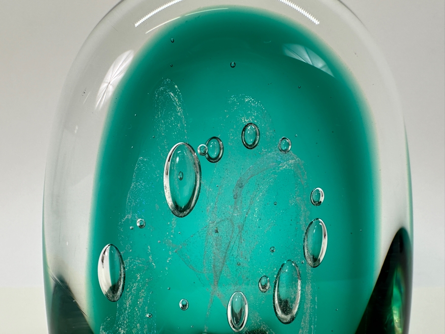Art Bubble Glass Signed SGS 2000 [Photo 4]