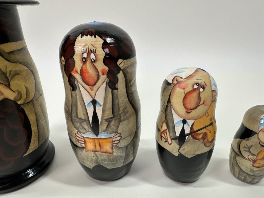 Russian Wooden Matryoshka Jewish Nesting Dolls 6'H [Photo 3]