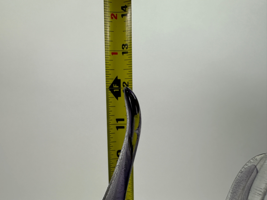 Vintage Violet Art Glass Vase 12'H Retails $99 [Photo 4]