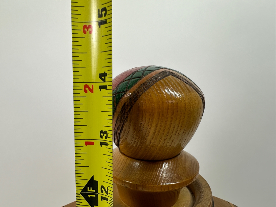 Russian Wooden Tray Pitcher and Glasses 14'H [Photo 7]