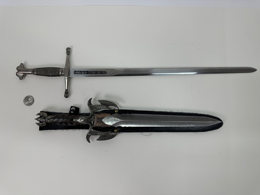 Pair Of Steel Fantasy Swords 23L & 16.5L [Photo 6]