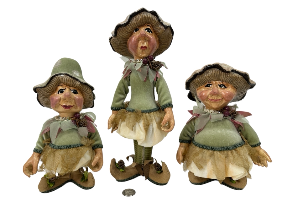 Set Of Three Katherine's Collection Figurines 13H