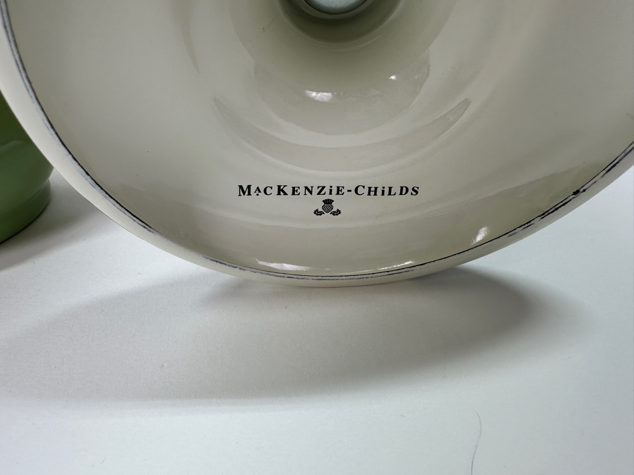 MACKENZiE-CHiLDS Metal/Enamel Flower Market Lidded Sugar Bowl, Teapot and Footed Bowl [Photo 6]