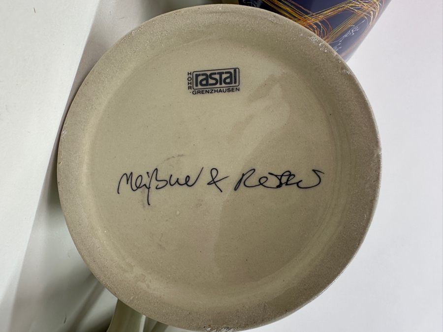 (4) 2000, 2001, 2005, 2009 Munich Oktoberfest Official Ceramic Rastal Beer Mugs 1L 7.5'H [Photo 8]