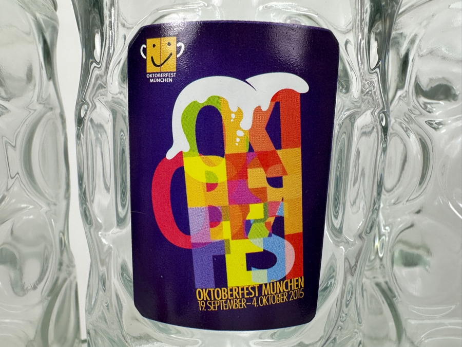 (7) Munich Oktoberfest Official Glass Gerus Beer Mugs 1L 8'H [Photo 5]