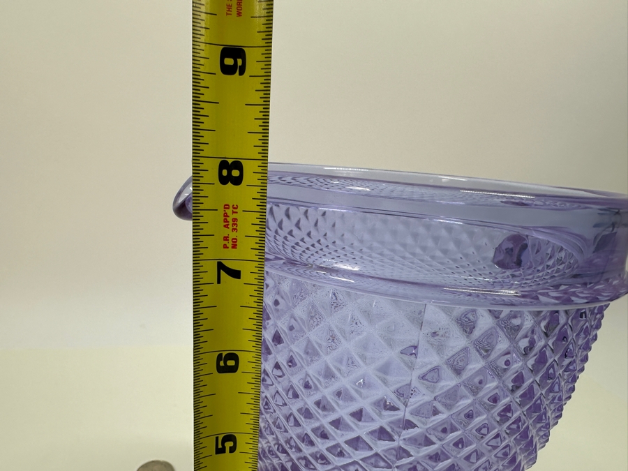 Amethyst Purple Glass Water Pitcher Made In Portugal 8H [Photo 6]