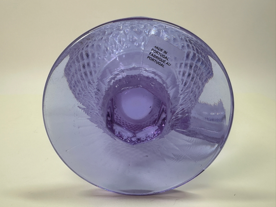 Amethyst Purple Glass Water Pitcher Made In Portugal 8H [Photo 4]