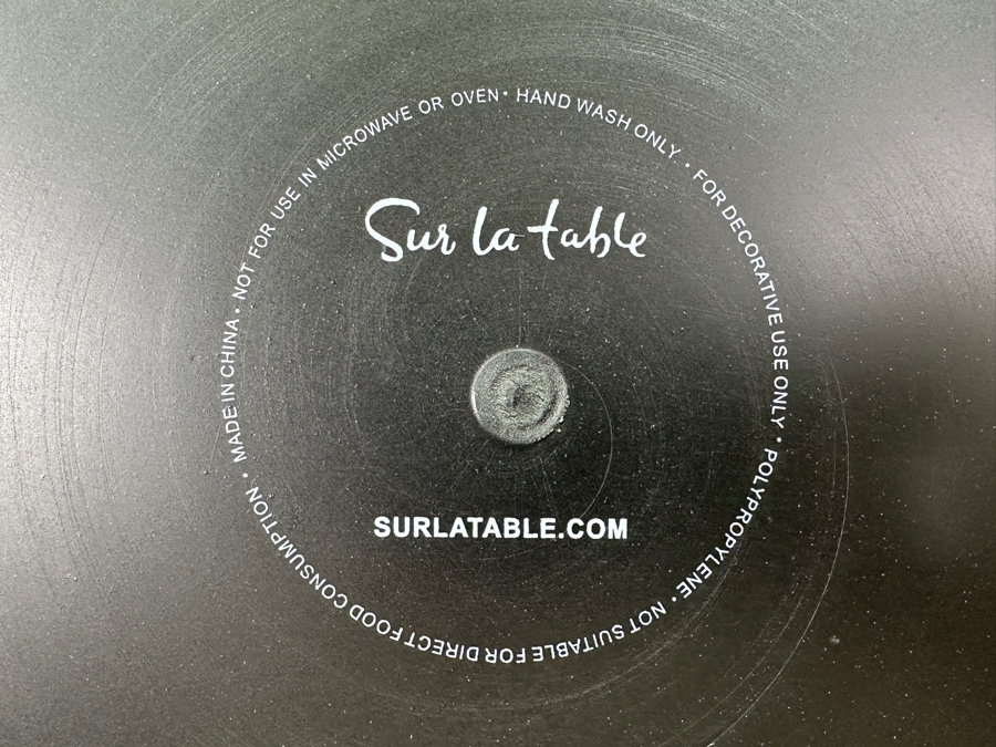 6 Z Gallerie Stella Aubergine Chargers and 8 Sur la Table Green Chargers 13'W [Photo 4]