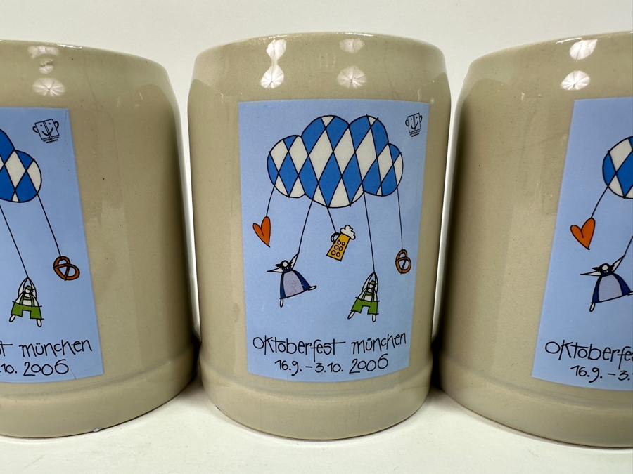 (5) 2006 Munich Oktoberfest Official Ceramic Small Rastal Beer Mugs .25L 4'H [Photo 2]