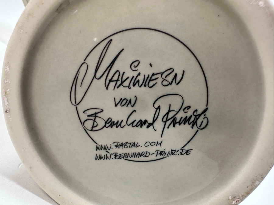 (4) Maxiwiesn Von Bernhard Prinz Rastal Satirical Ceramic 1L Beer Mugs 7.5H [Photo 13]