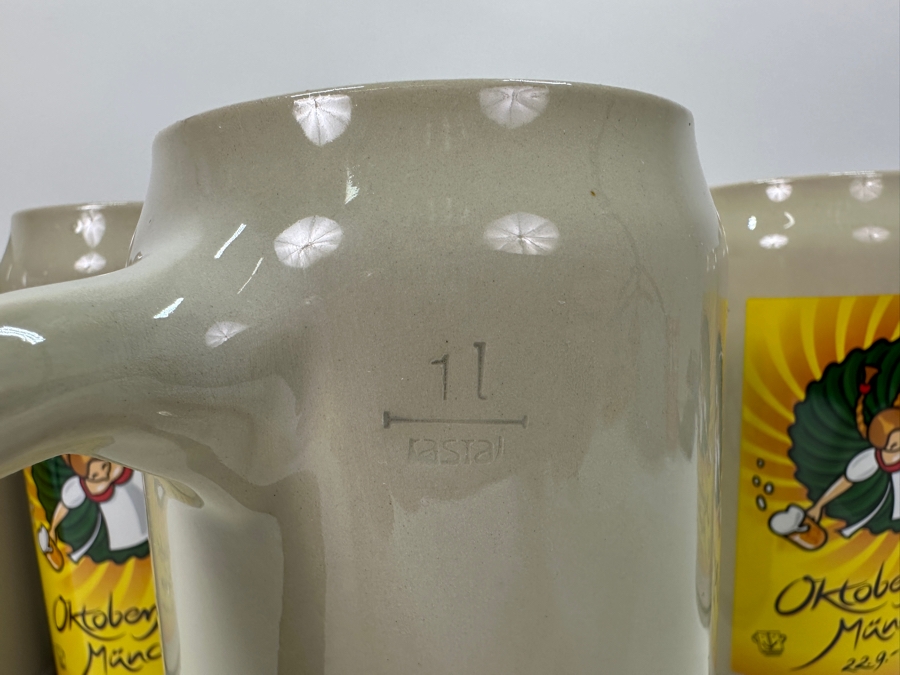 (5) 2007 Munich Oktoberfest Official Ceramic Rastal Beer Mugs 1L 7.5'H [Photo 4]