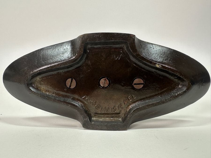 Vintage Metal & Brass Menorah, Made in Israel  [Photo 2]