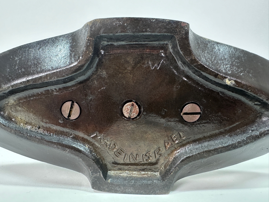 Vintage Metal & Brass Menorah, Made in Israel  [Photo 3]