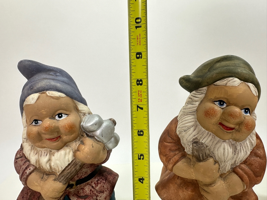 Set of Three Nanu-Nana Hand Painted Ceramic German Garden Gnomes 9'H [Photo 6]