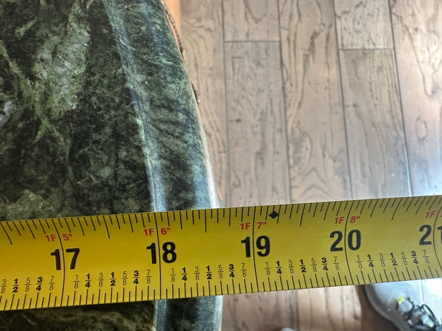 Hand Painted Serpentine Front Marble Top Chest Of Drawers 32.5W X 18.5D X 32.5H [Photo 12]