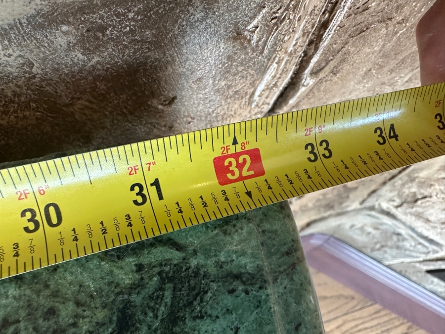 Hand Painted Serpentine Front Marble Top Chest Of Drawers 32.5W X 18.5D X 32.5H [Photo 11]