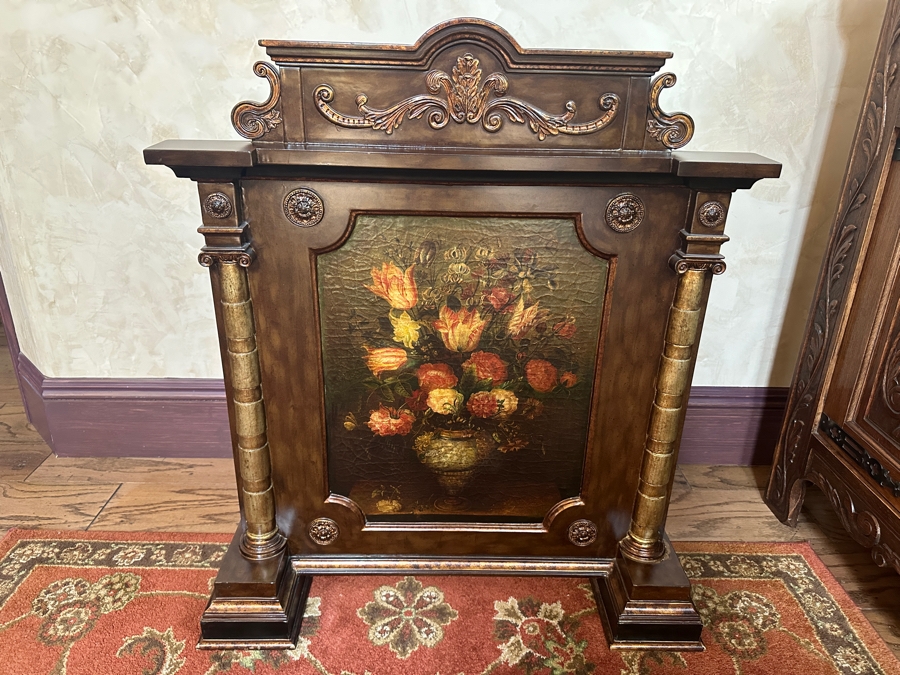 Decorative Fireplace Guard Screen Newer 32W X 10D X 36.5H [Photo 2]